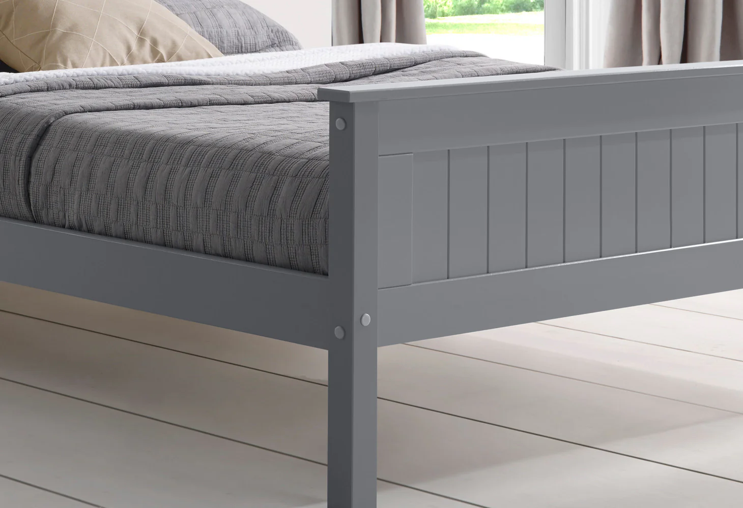 Taurus Grey Bedframe with High Footend Range by Limelight - Image 3