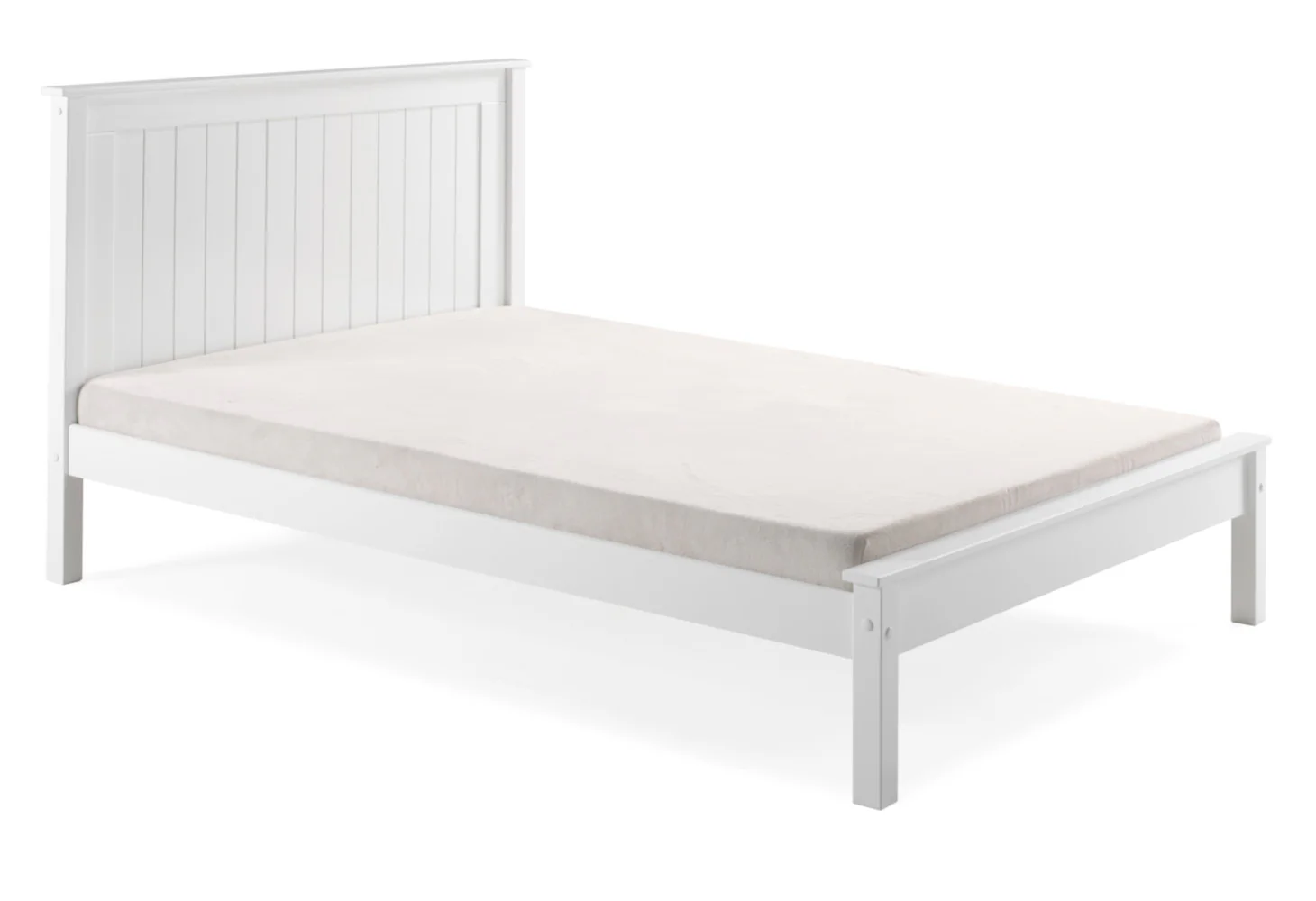 Taurus White Bedframe with Low Footend Range by Limelight - Image 5