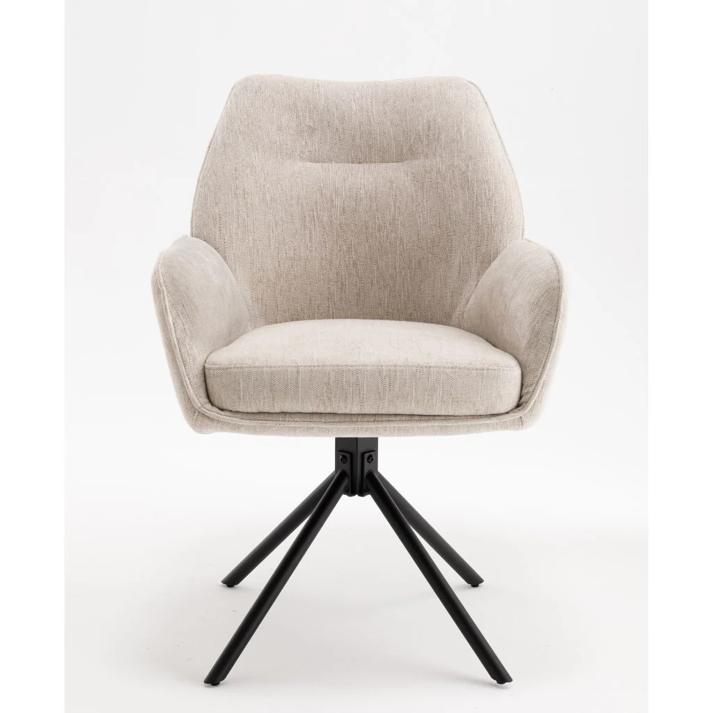 Pair of Treviso Beige Dining Chairs by Balmoral - Image 3