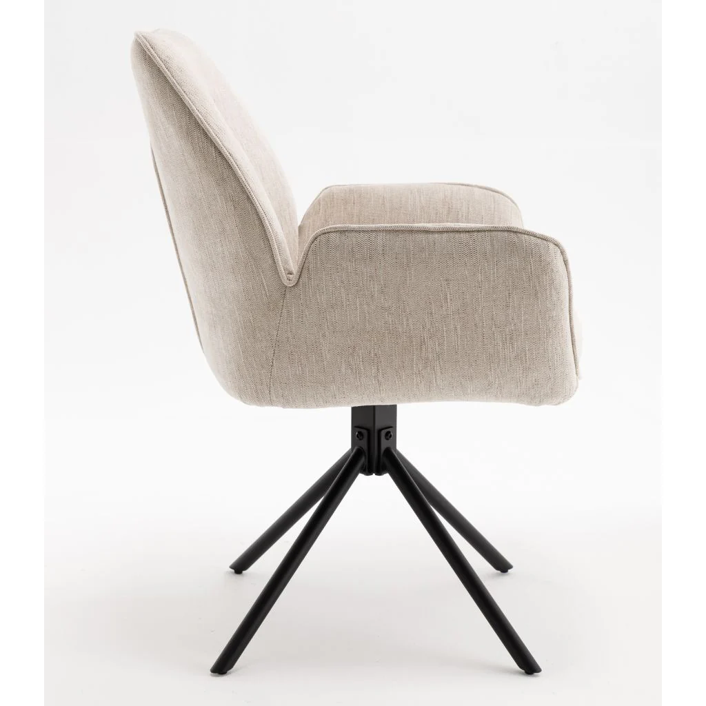 Pair of Treviso Beige Dining Chairs by Balmoral - Image 7