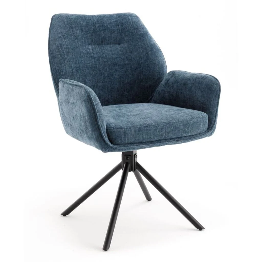 Pair of Treviso Blue Dining Chairs by Balmoral - Image 2