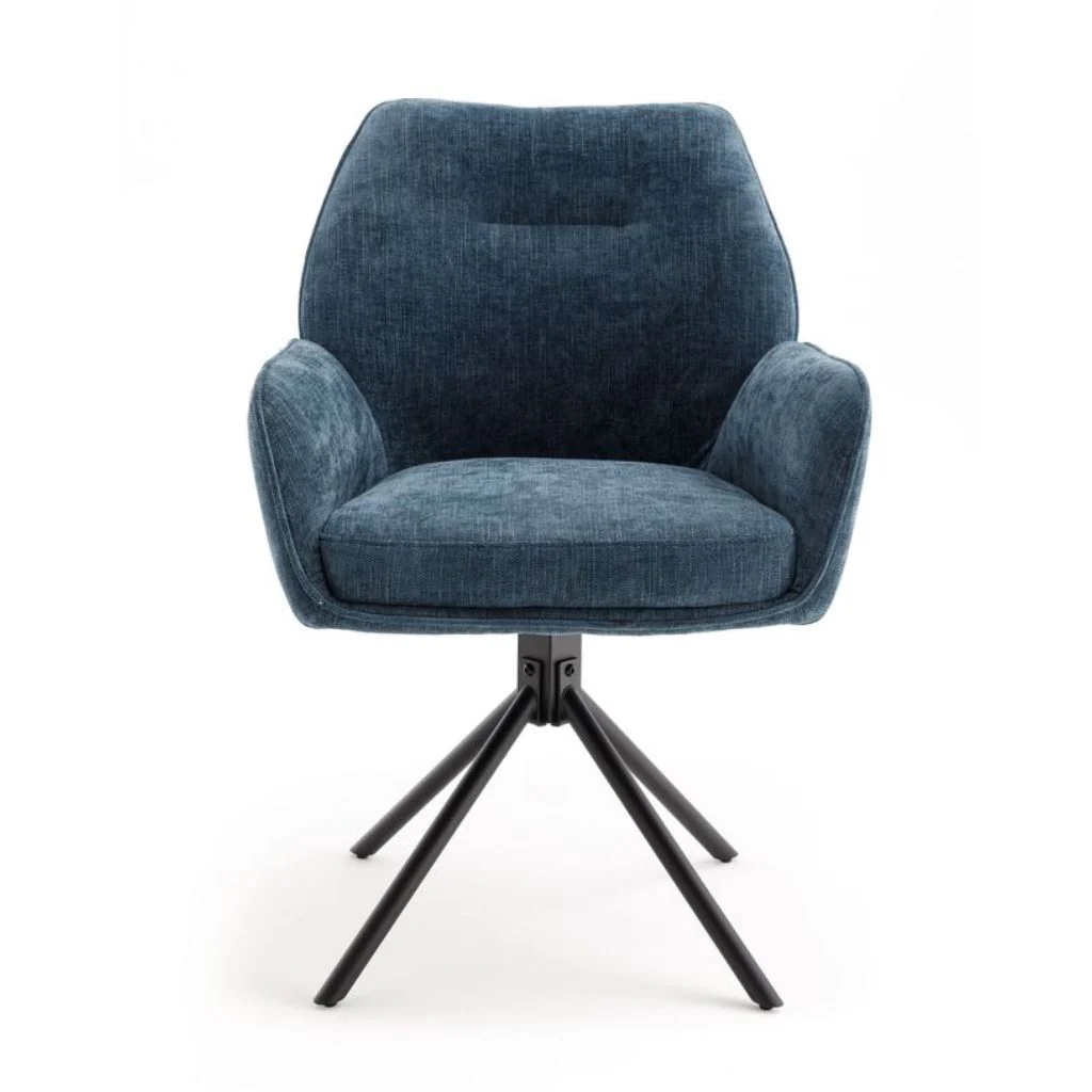 Pair of Treviso Blue Dining Chairs by Balmoral - Image 3