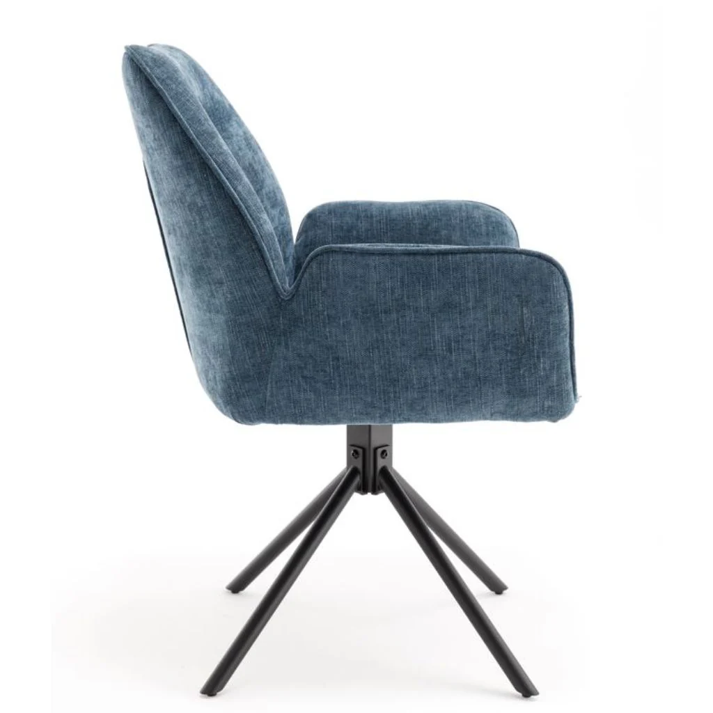 Pair of Treviso Blue Dining Chairs by Balmoral - Image 7