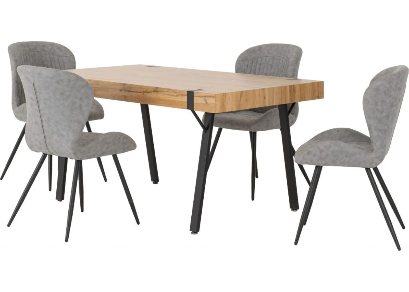 Treviso Dining Table + 4 Quebec Chairs Range by Wholesale Beds - Image 8