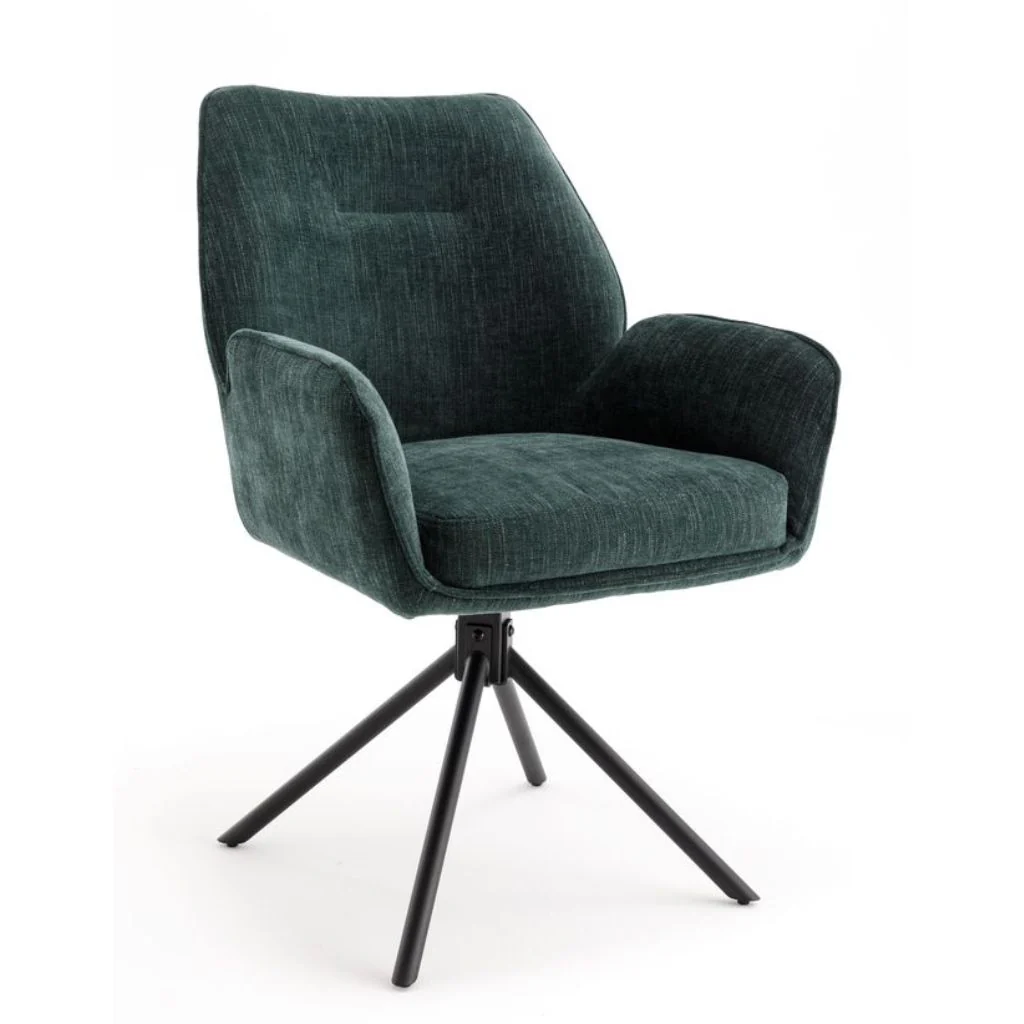 Pair of Treviso Green Dining Chairs by Balmoral - Image 2
