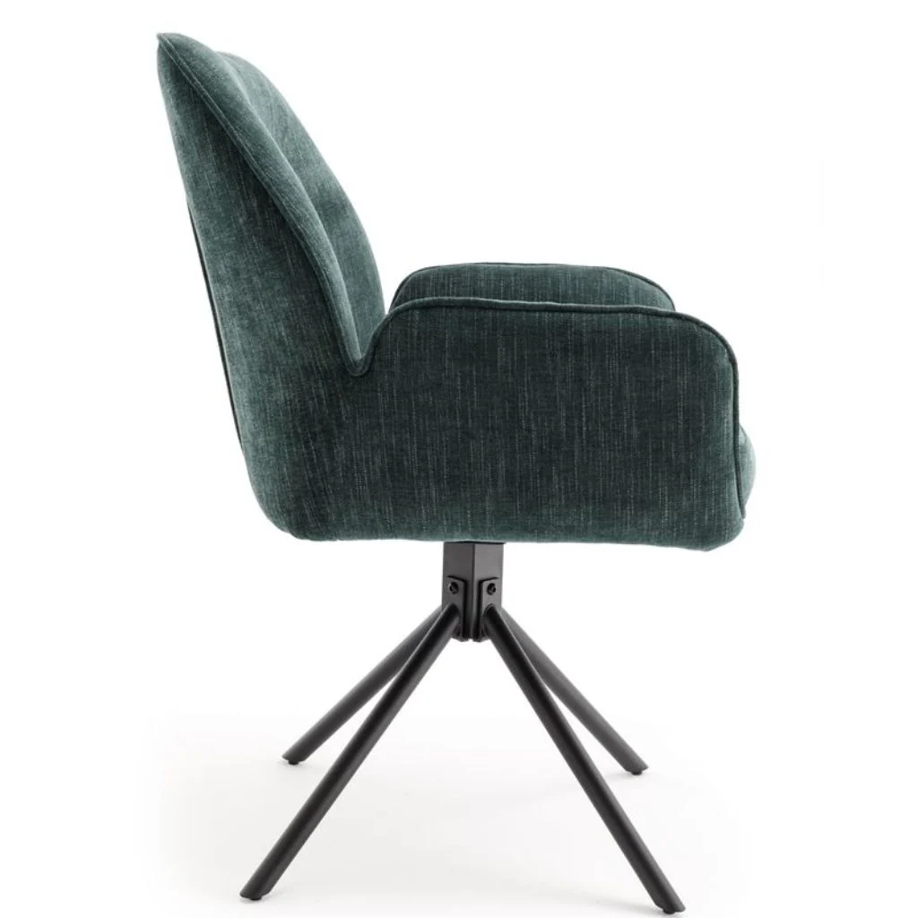 Pair of Treviso Green Dining Chairs by Balmoral - Image 7