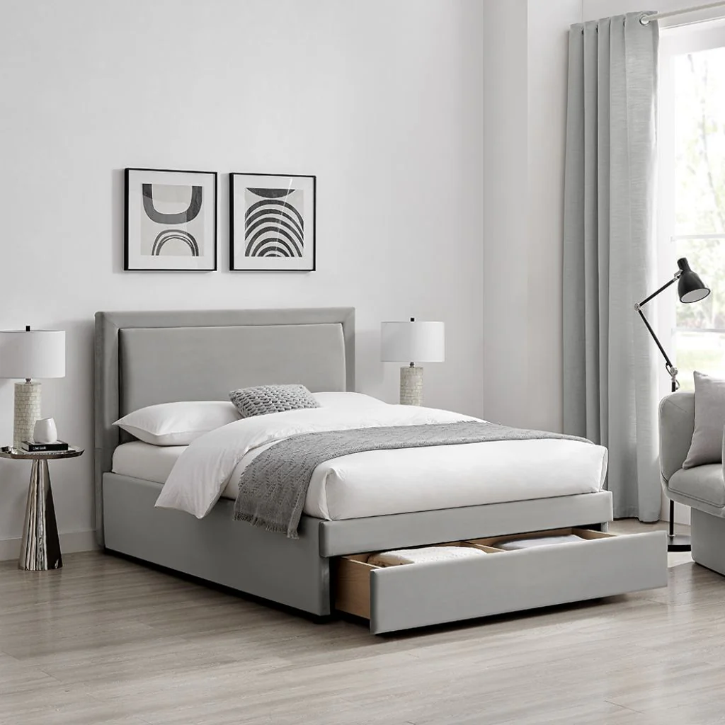 Ursa Grey Drawer Bed Range by Limelight