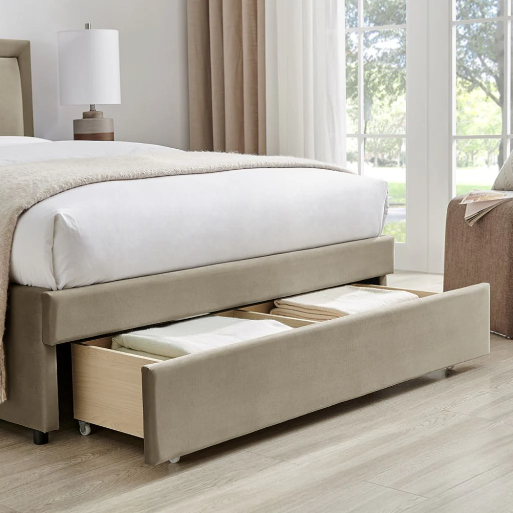 Ursa Taupe Drawer Bed Range by Limelight - Image 4