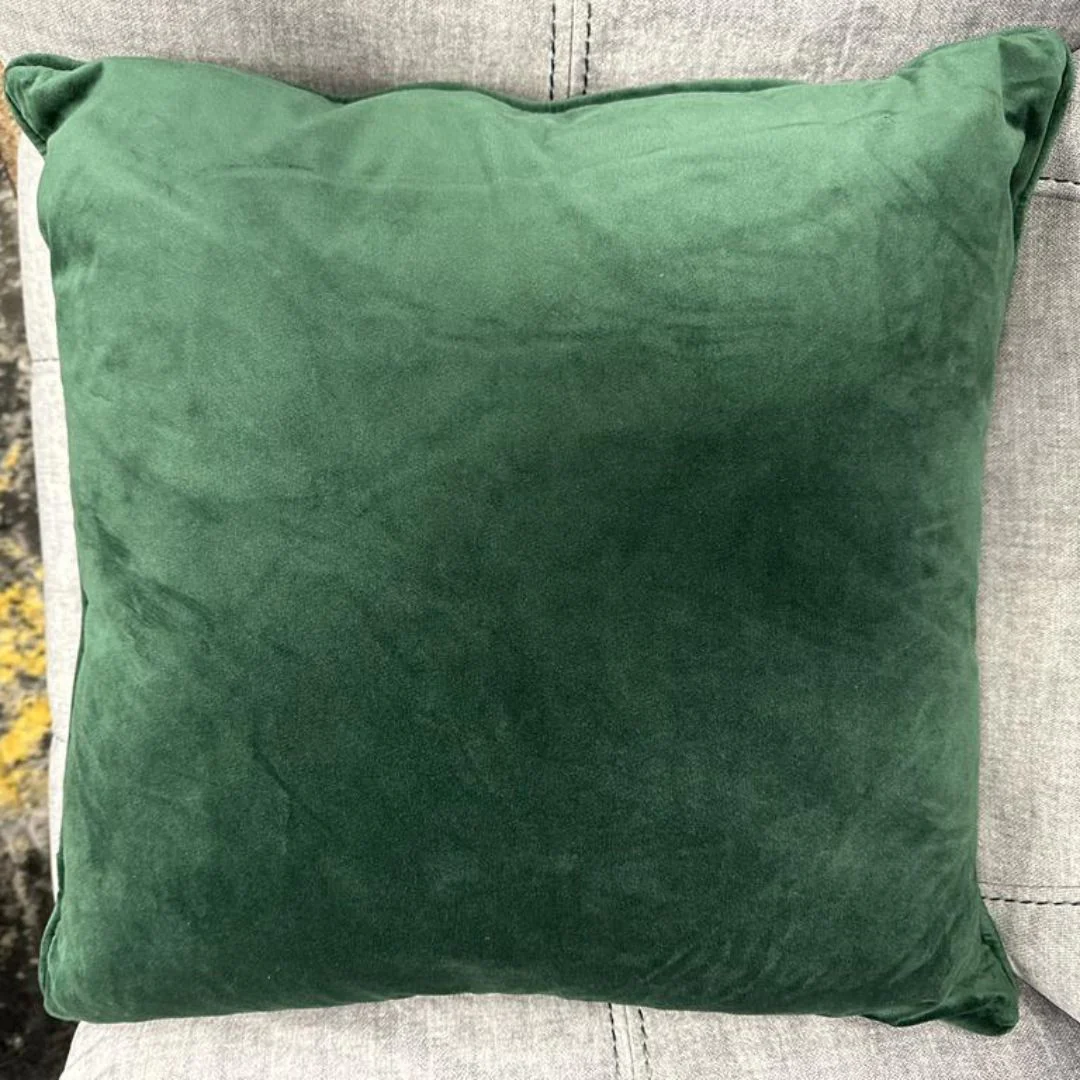 Large Velvet Green Cushion