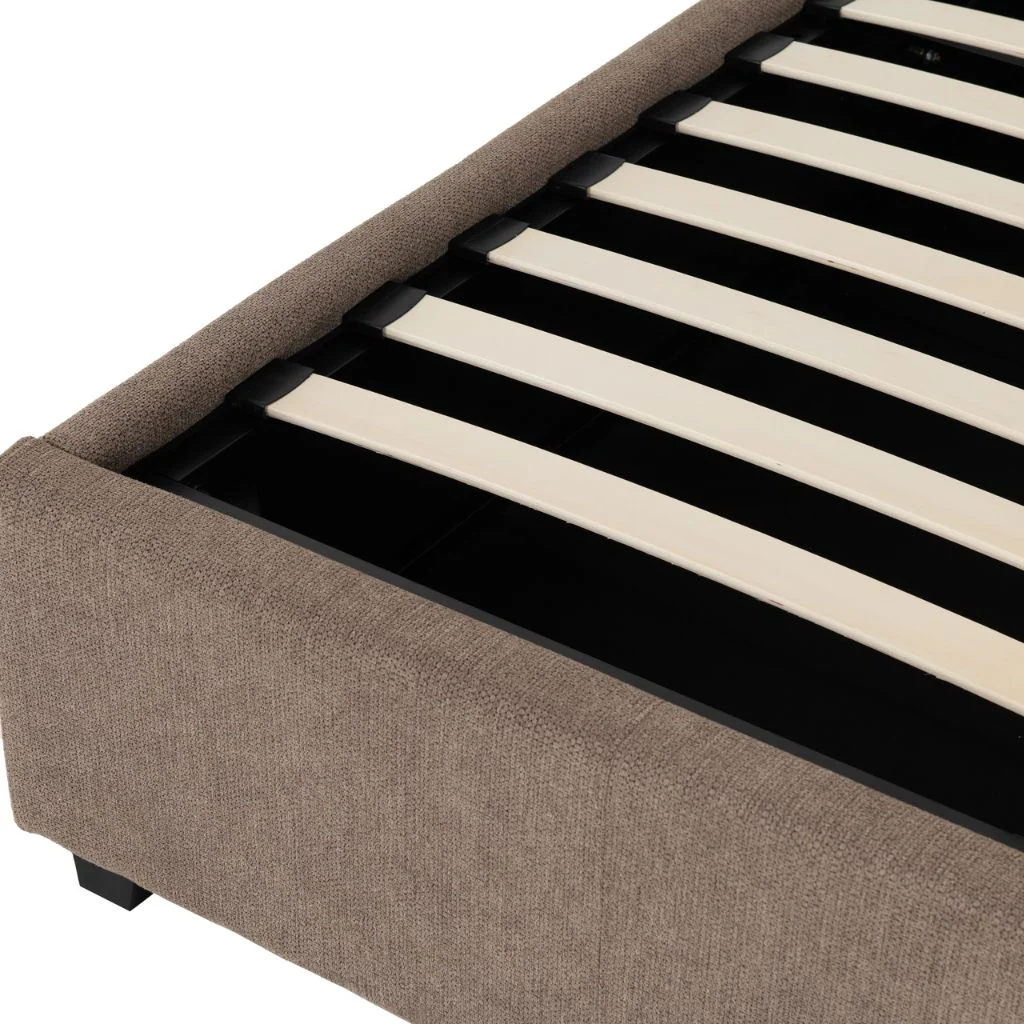 Verona Brown Fabric Ottoman Bedframe by Wholesale - Image 6