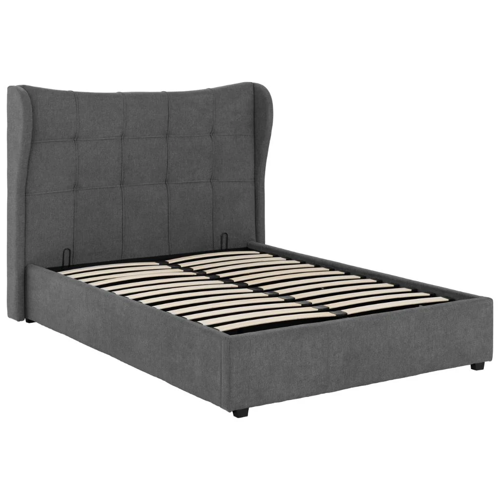 Verona Grey Fabric Ottoman Bedframe Range by Wholesale - Image 2