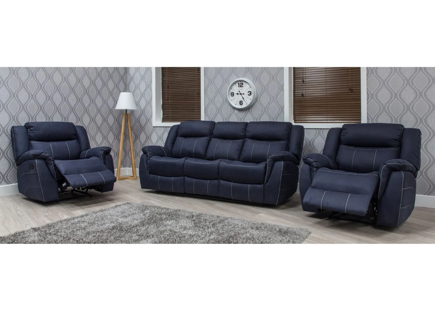 Walton Fabric Fully-Reclining Sofa Range by Sofahouse - Comfortable and Stylish Sofa - Image 34