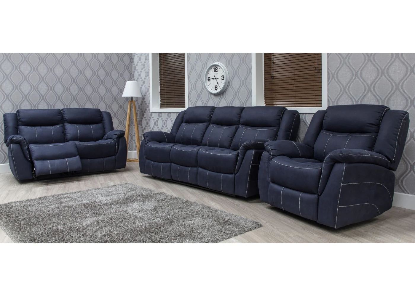 Walton Fabric Fully-Reclining Sofa Range by Sofahouse - Comfortable and Stylish Sofa - Image 50