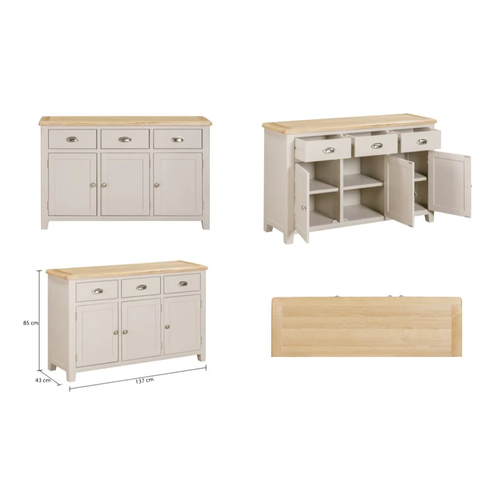 Windermere 3 Door Sideboard by Annaghmore - Image 2