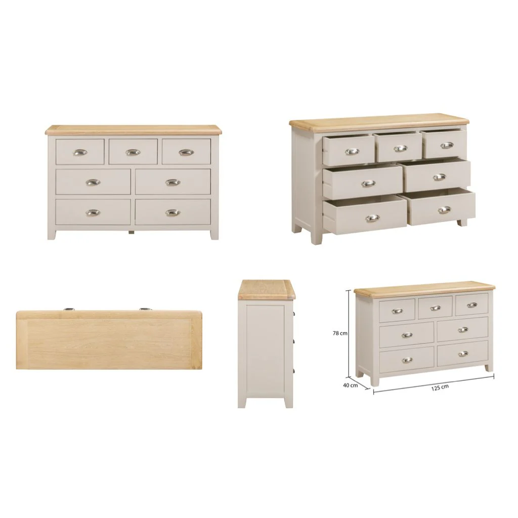 Windermere 3 Over 4 Drawer Chest by Annaghmore - Image 2