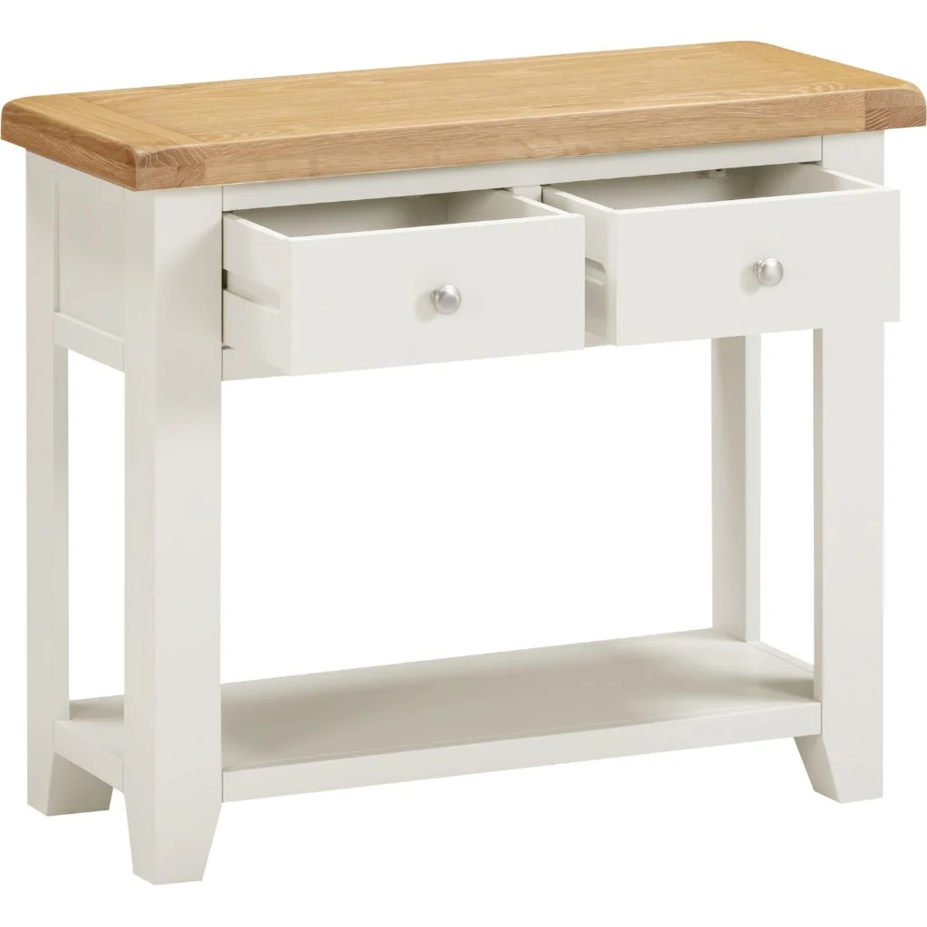 Windsor Ivory 2 Drawer Console Table by Wholesale - Image 2