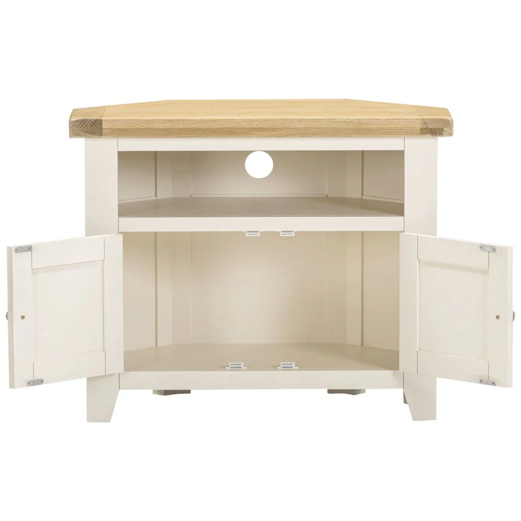 Windsor Ivory Corner TV Unit by Wholesale - Image 2