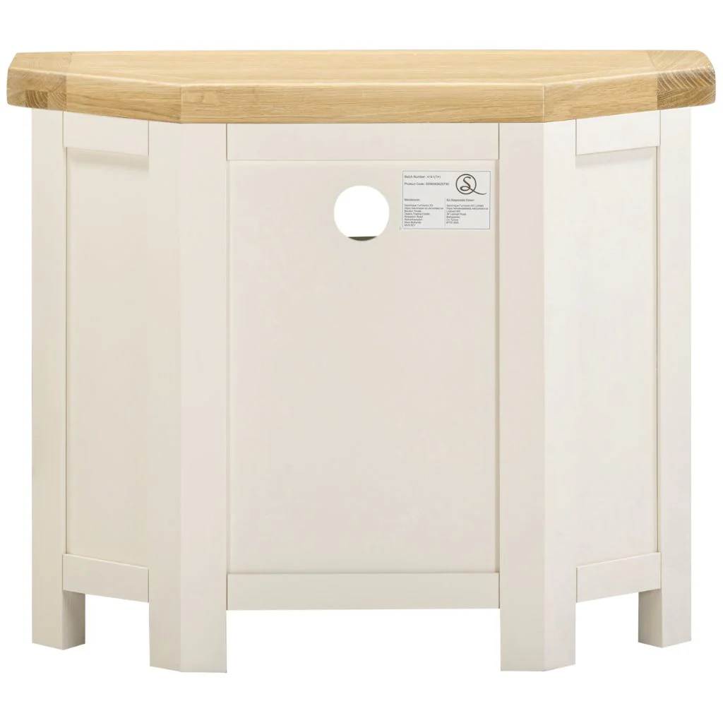 Windsor Ivory Corner TV Unit by Wholesale - Image 3