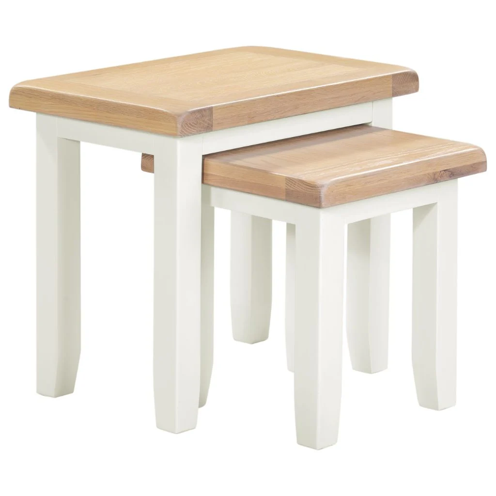 Windsor Ivory Nest of 2 Tables by Wholesale