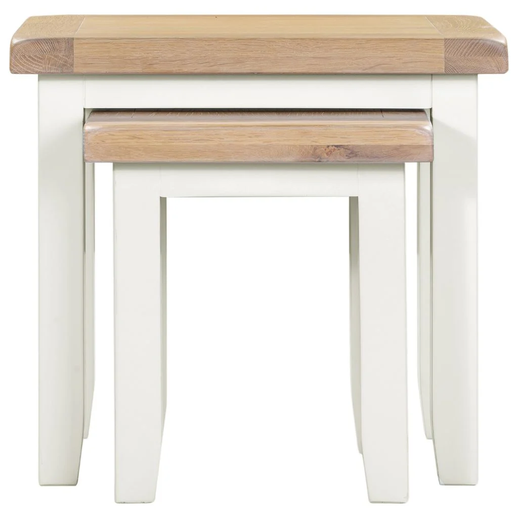 Windsor Ivory Nest of 2 Tables by Wholesale - Image 2