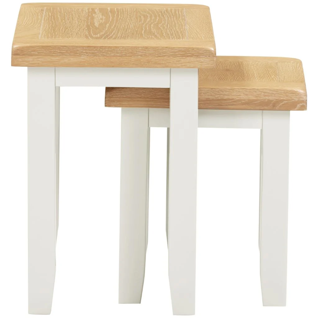 Windsor Ivory Nest of 2 Tables by Wholesale - Image 4