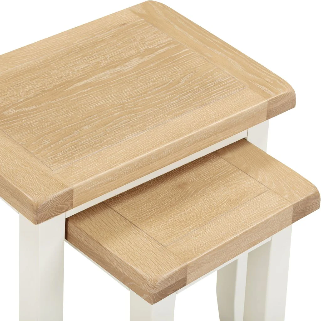 Windsor Ivory Nest of 2 Tables by Wholesale - Image 5