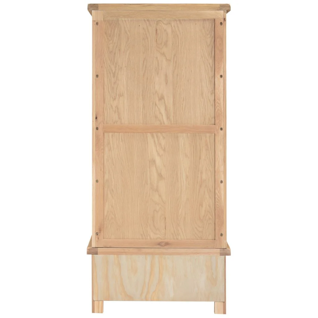 Windsor Natural Oak 2 Door 1 Drawer Wardrobe by Wholesale - Image 4