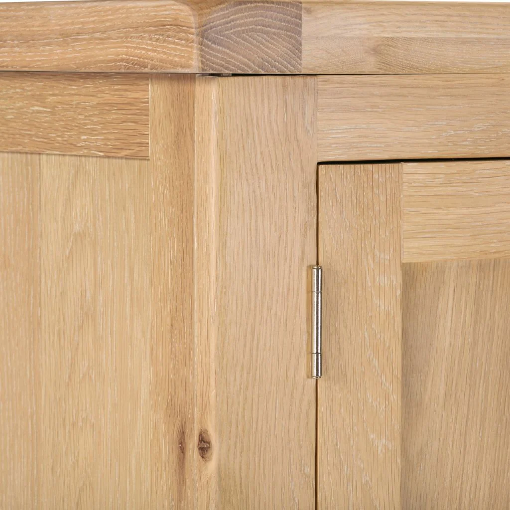 Windsor Natural Oak 2 Door 1 Drawer Wardrobe by Wholesale - Image 5
