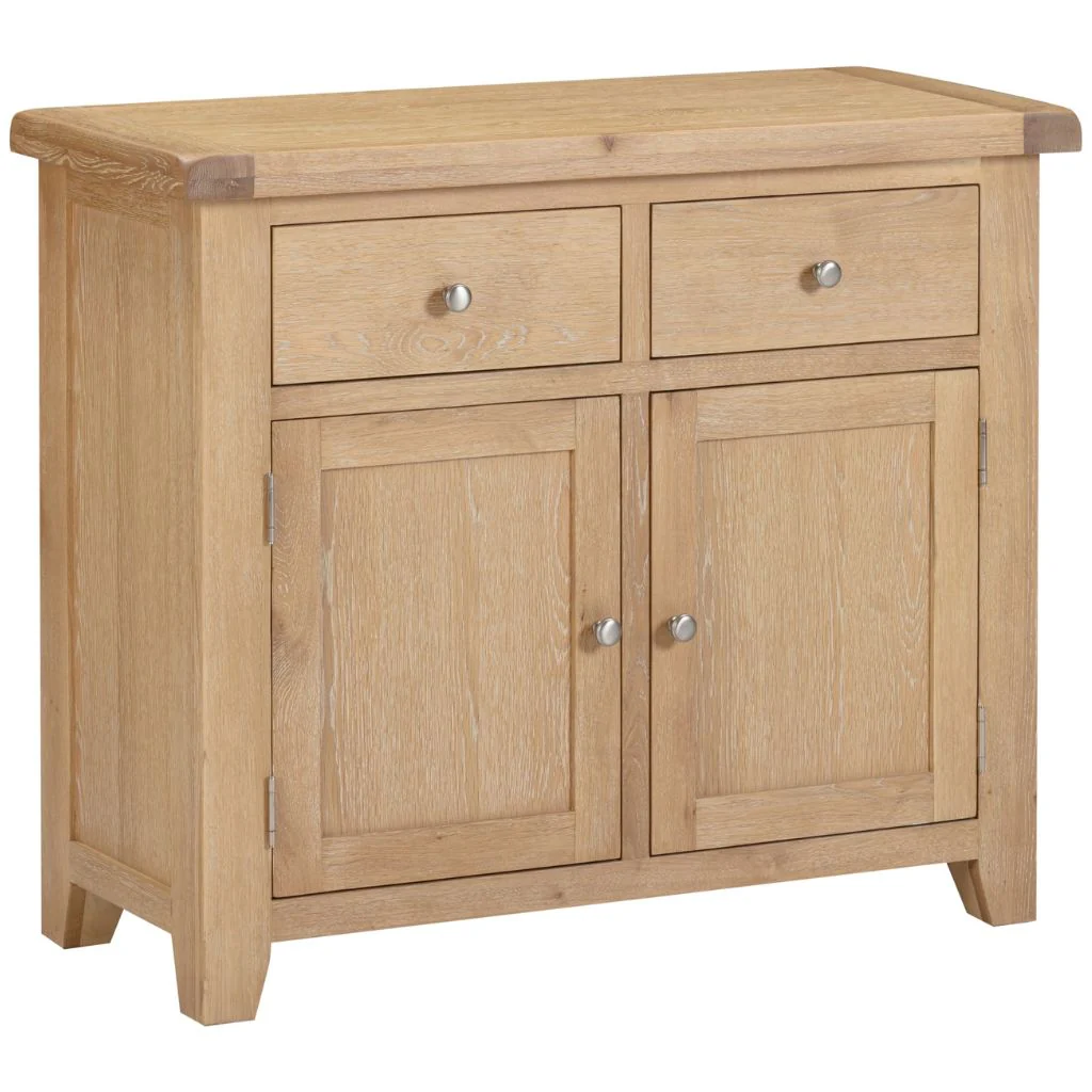 Windsor Natural Oak 2 Door 2 Drawer Sideboard by Wholesale