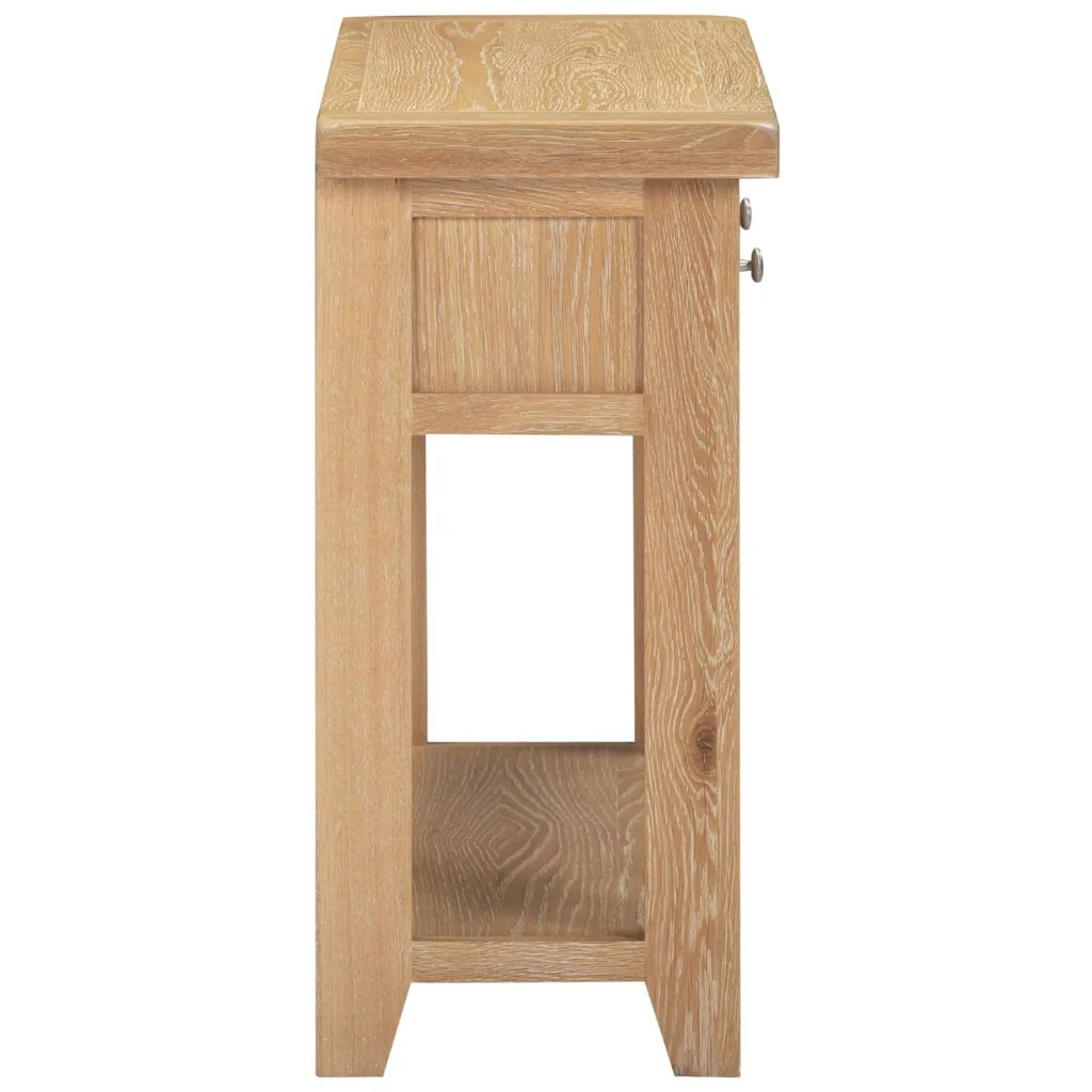Windsor Natural Oak 2 Drawer Console Table by Wholesale - Image 5