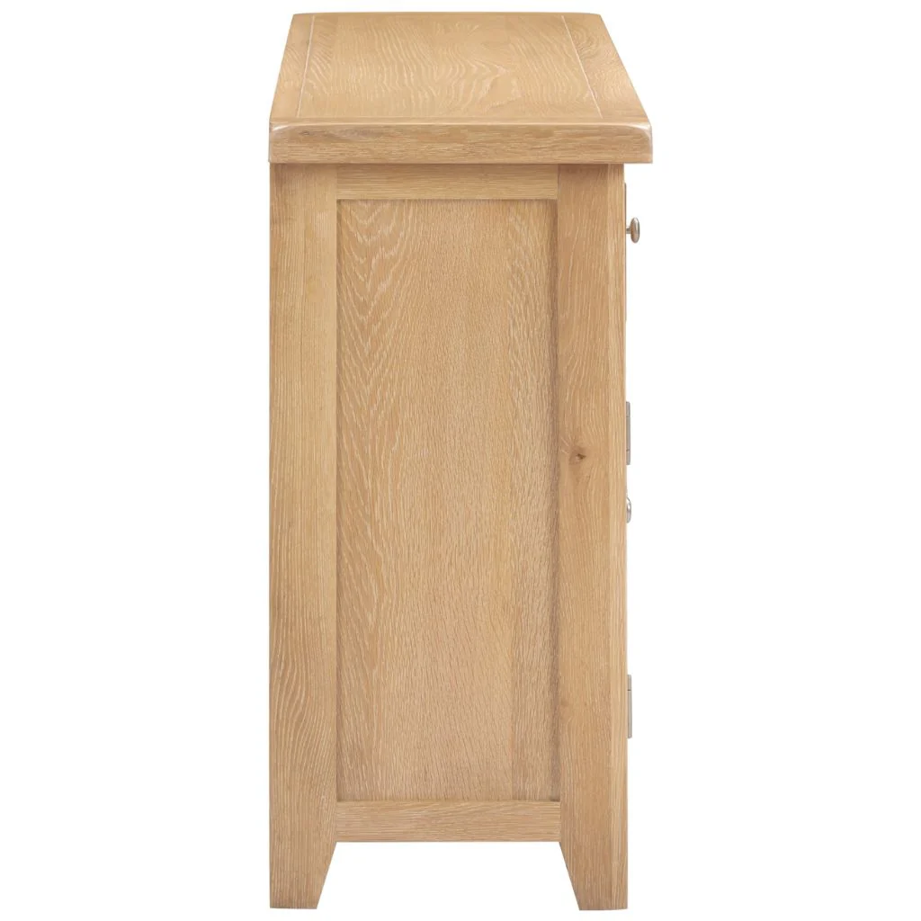 Windsor Natural Oak 3 Door 3 Drawer Sideboard by Wholesale - Image 4