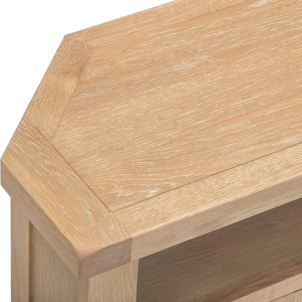 Windsor Natural Oak Corner TV Unit by Wholesale - Image 3