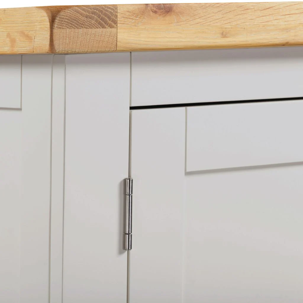 Windsor Pebble Grey 2 Door 1 Drawer Wardrobe by Wholesale - Image 4