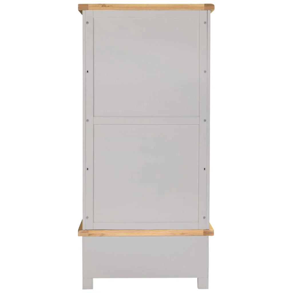 Windsor Pebble Grey 2 Door 1 Drawer Wardrobe by Wholesale - Image 5