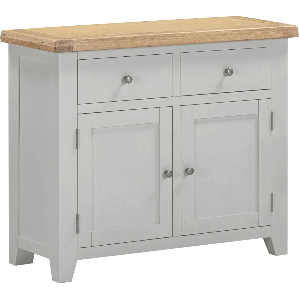 Windsor Pebble Grey 2 Door 2 Drawer Sideboard by Wholesale