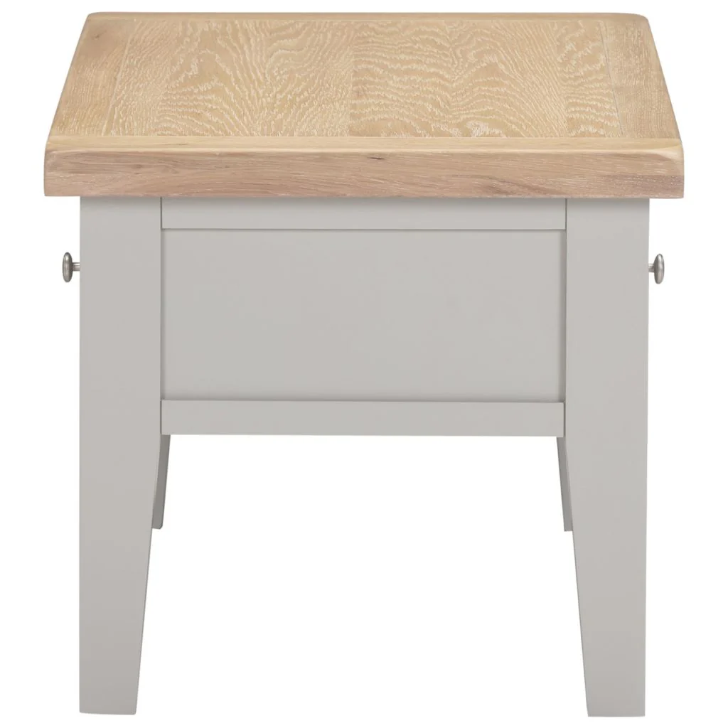 Windsor Pebble Grey 2 Drawer Coffee Table by Wholesale - Image 3