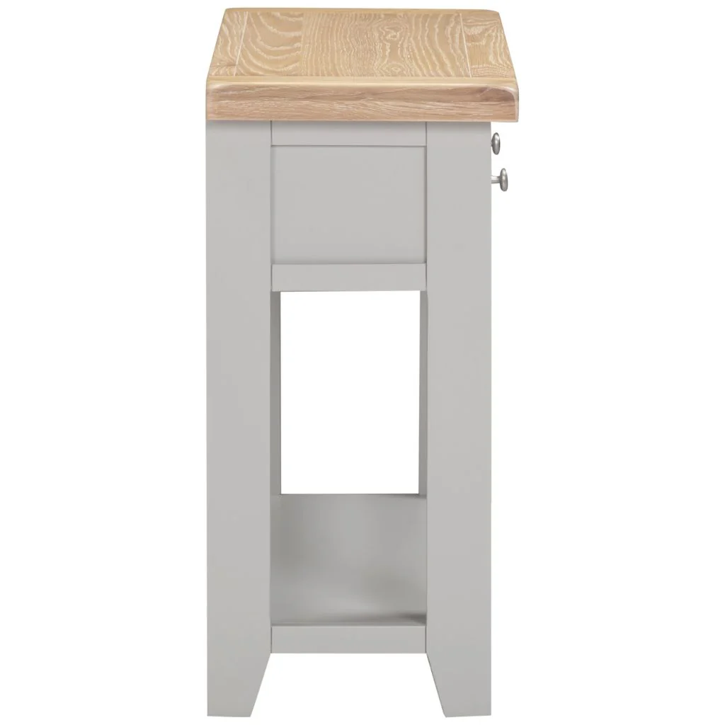 Windsor Pebble Grey 2 Drawer Console Table by Wholesale - Image 3
