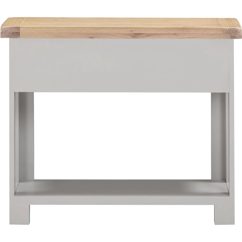 Windsor Pebble Grey 2 Drawer Console Table by Wholesale - Image 4
