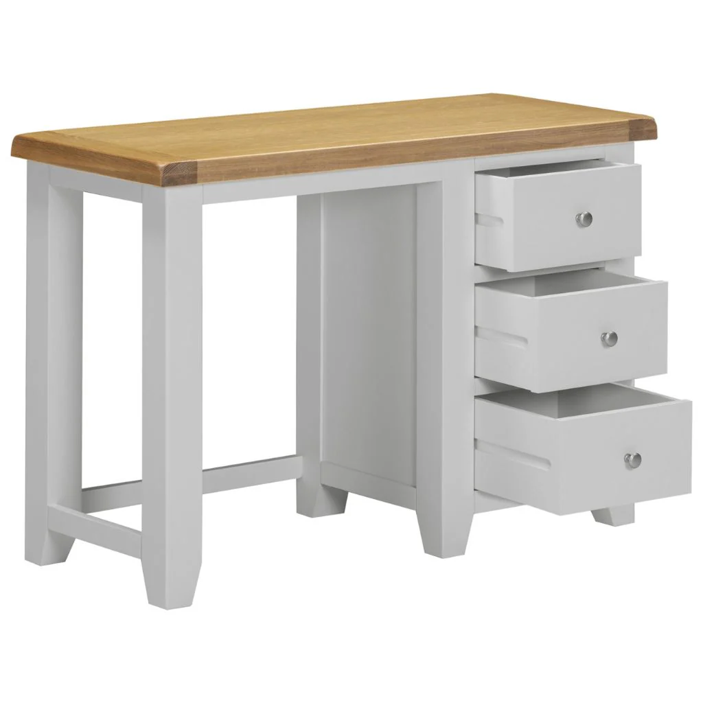 Windsor Pebble Grey 3 Drawer Dressing Table by Wholesale - Image 2