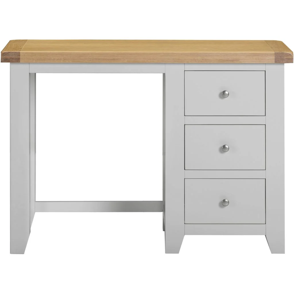 Windsor Pebble Grey 3 Drawer Dressing Table by Wholesale - Image 3