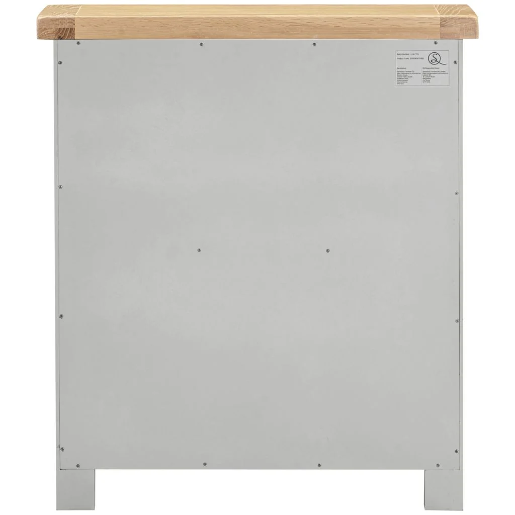Windsor Pebble Grey Low Bookcase by Wholesale - Image 4
