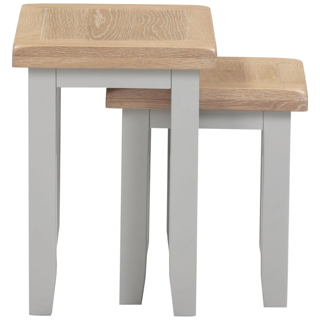 Windsor Pebble Grey Nest of 2 Tables by Wholesale - Image 5