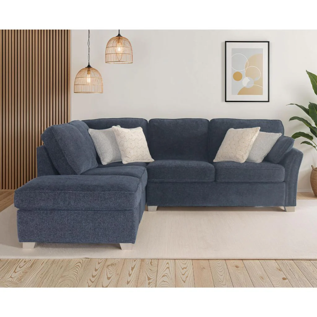 Winnie Navy Corner Sofa Range by Vida Living