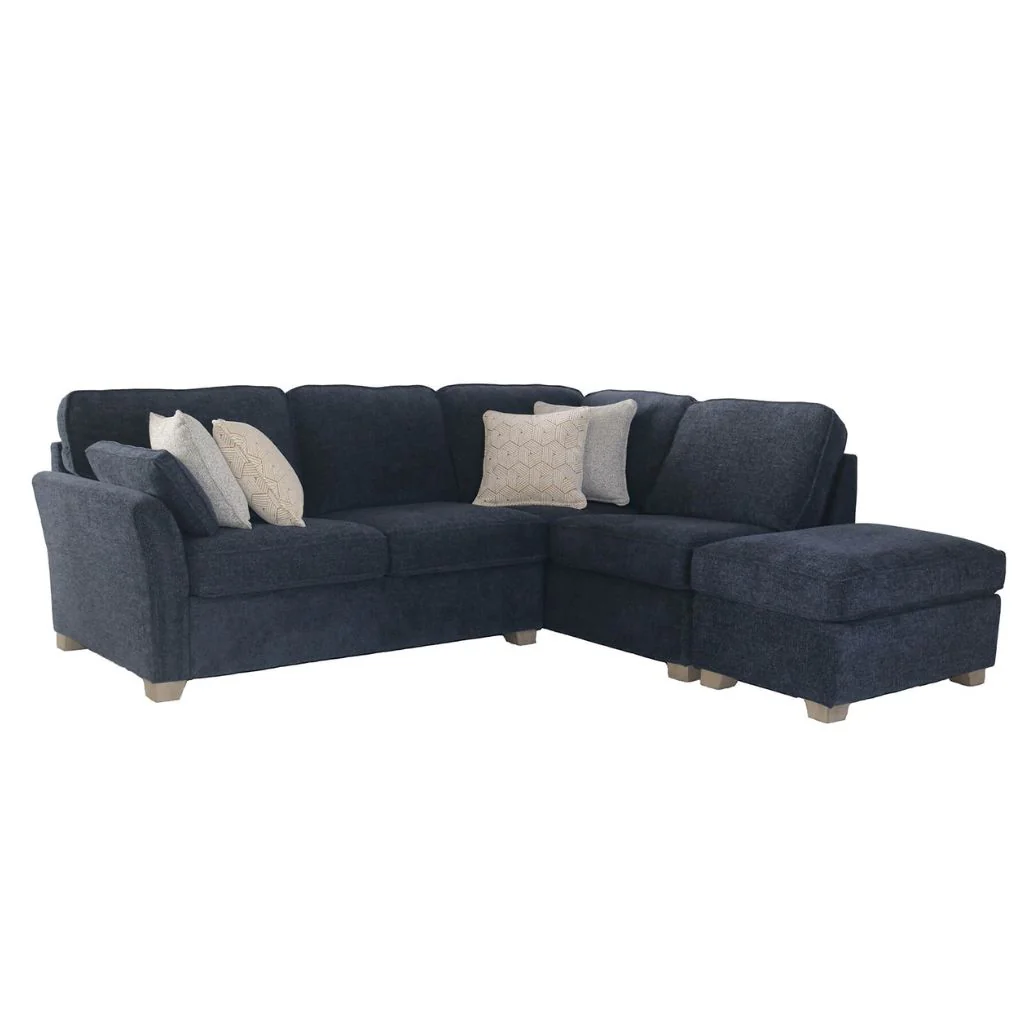 Winnie Navy Corner Sofa Range by Vida Living - Image 4