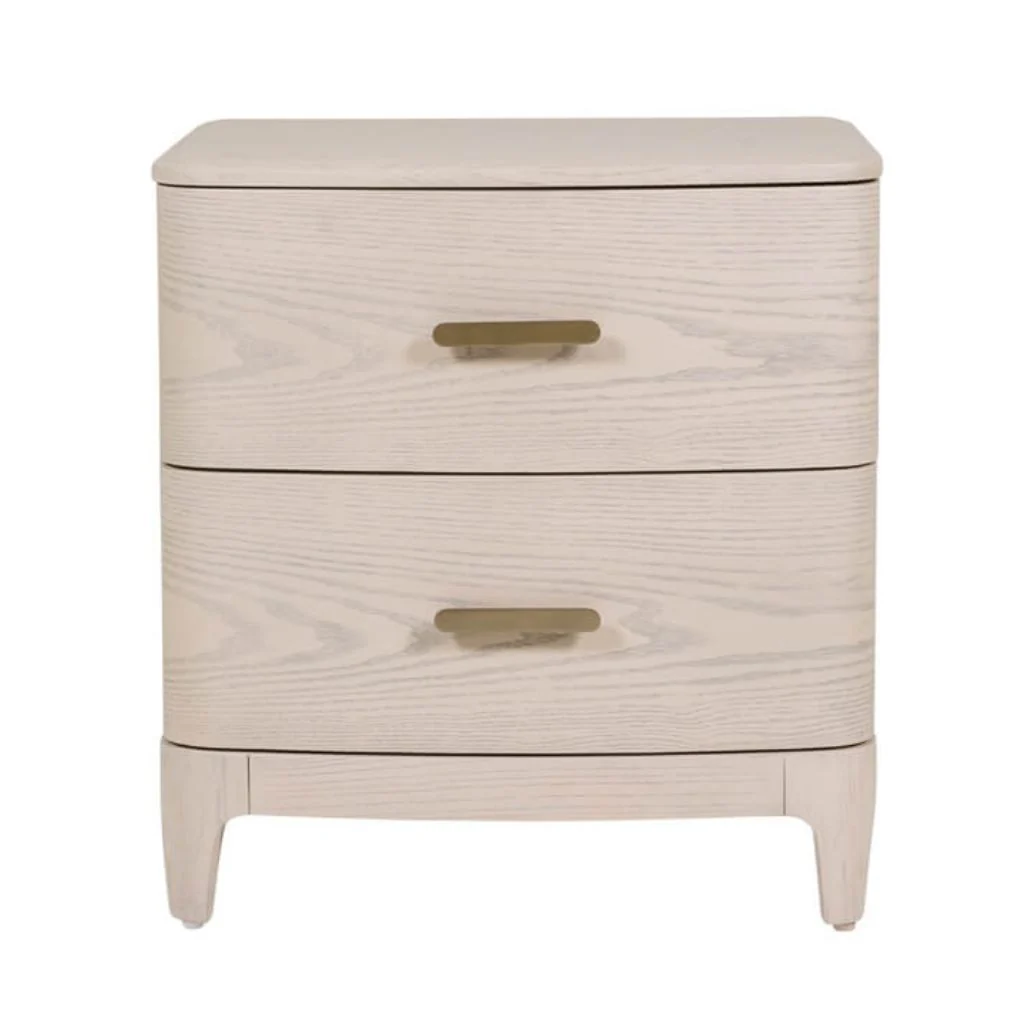 Zahra Cream Bedside Table by Vida Living
