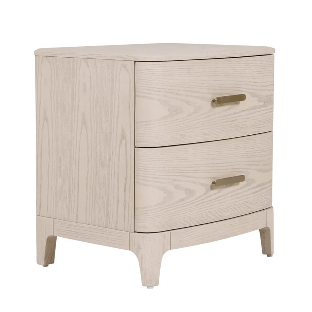 Zahra Cream Bedside Table by Vida Living - Image 2