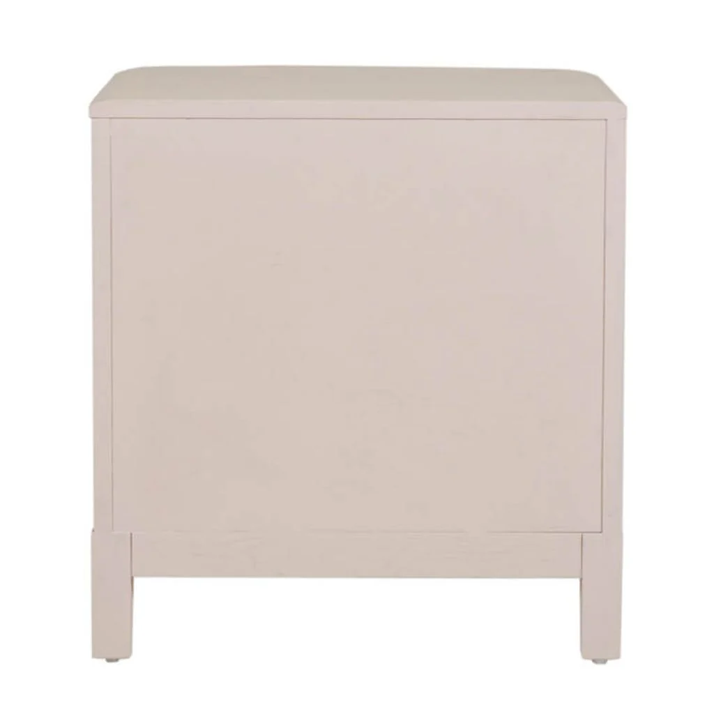 Zahra Cream Bedside Table by Vida Living - Image 3