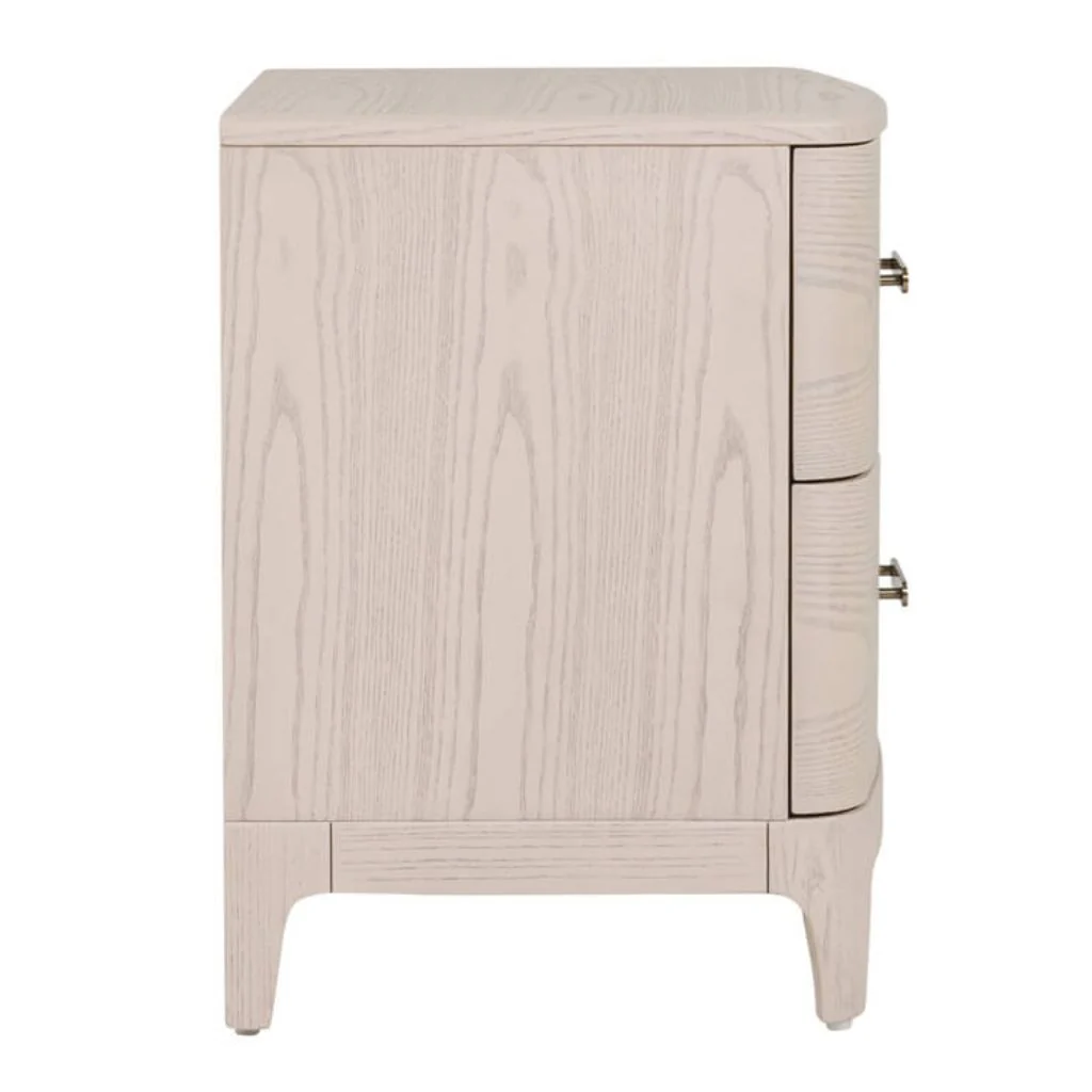 Zahra Cream Bedside Table by Vida Living - Image 4