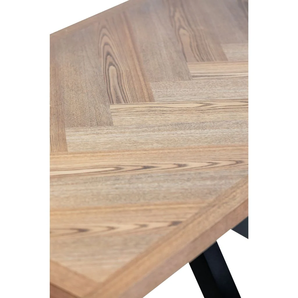 Zolla 1.4m Medium Ash Veneer Dining Table - Image 3